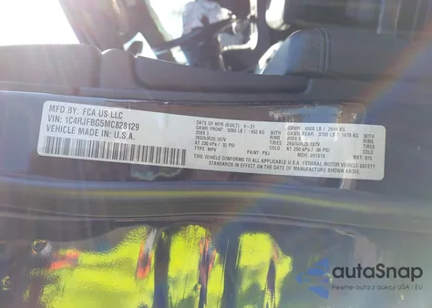 2021 Jeep Grand Cherokee Limited X 4X4 from USA, damaged, VIN 1C4RJFBG5MC828129